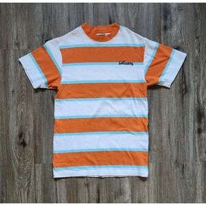 Golf Wang White Blue Orange Striped Short Sleeve T-Shirt Men's Small
